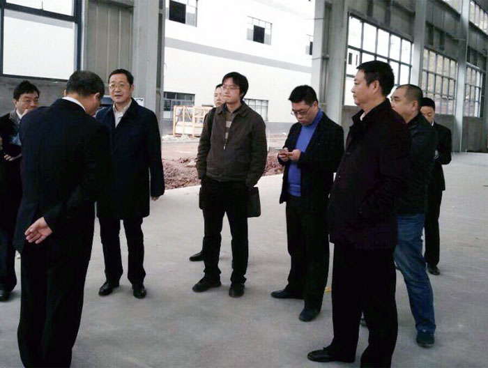自貢市委常委調研我公司新廠區(qū)建設情況
